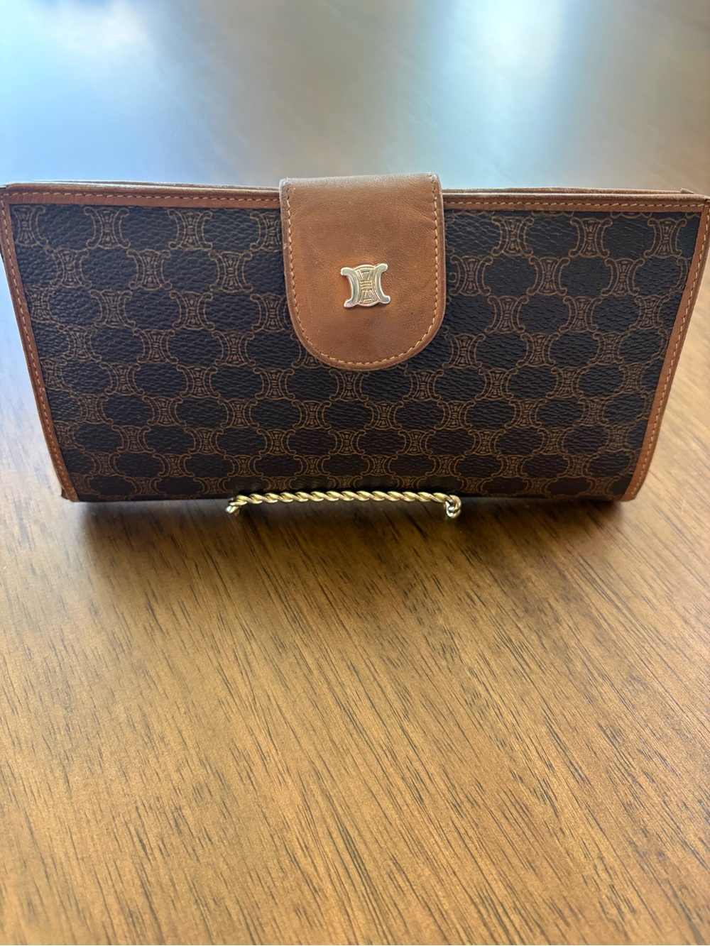 Celine Macadam Long Leather Wallet